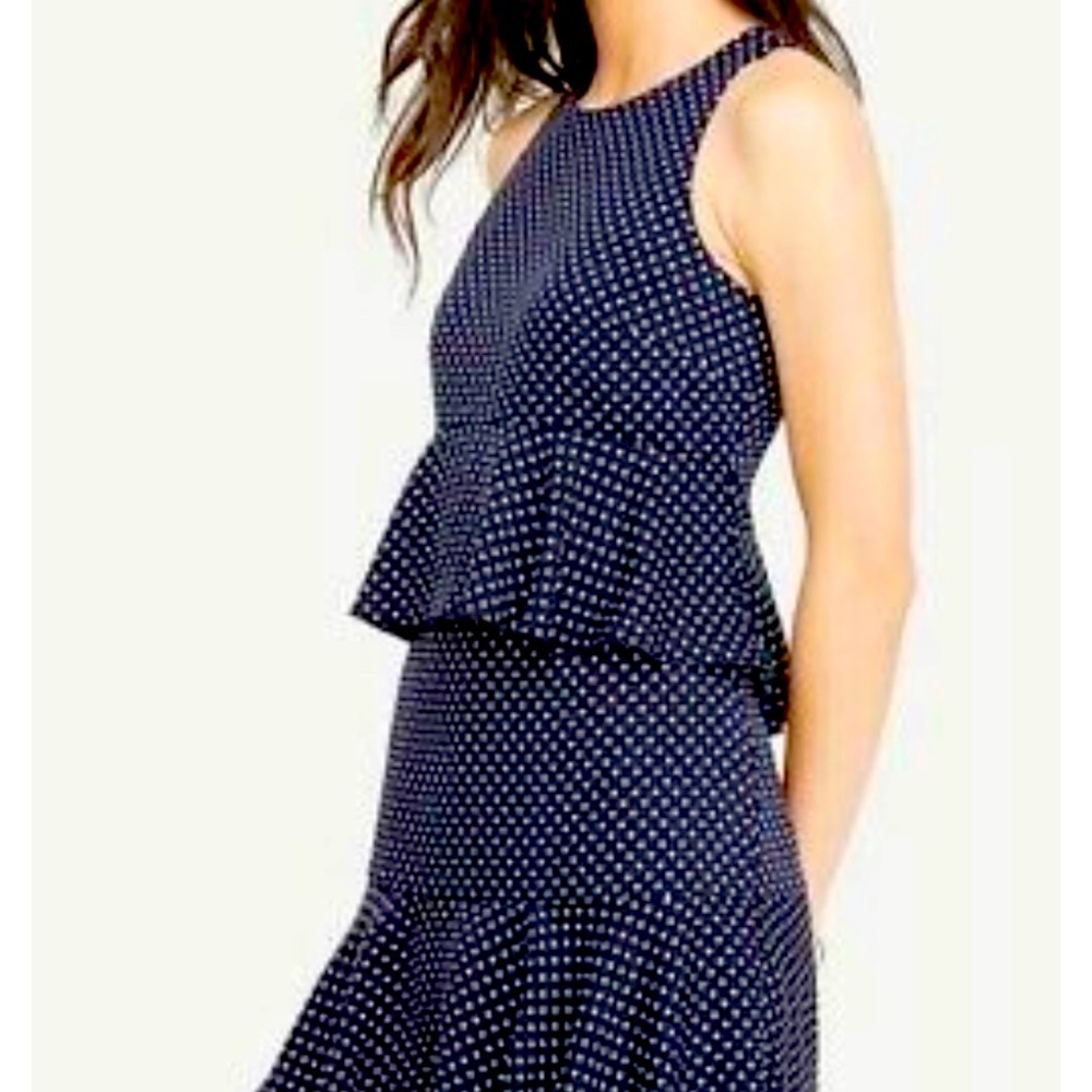 Ann Taylor polka dot tiered dress